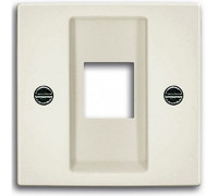 Накладка для компьютерной розетки, белый шале, ABB 2561-96-507 Basic 55