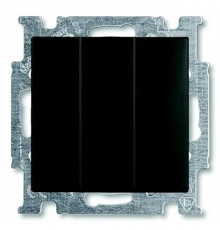 Выключатель 3-клавишный, черный шато, ABB 106/3/1 UC-95-507 Basic 55
