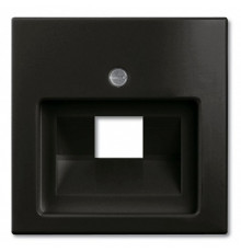 Накладка для телефонной розетки, черный шато, ABB 1803-95-507 Basic 55