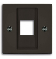 Накладка для компьютерной розетки, черный шато, ABB 2561-95-507 Basic 55