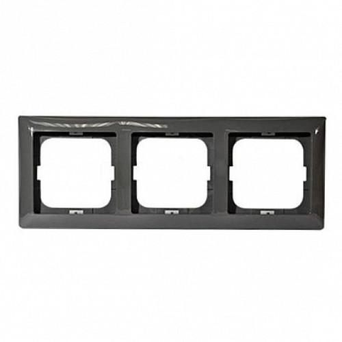 Рамка 3 поста, черный шато, ABB 2513-95-507 Basic 55