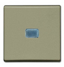 Выключатель 1-клавишный универсальный с подсветкой, шампань, ABB 2006/1 UCGL-93-507 Basic 55