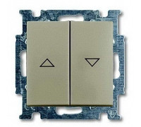 Выключатель жалюзи без фиксации, шампань, ABB 2026/4 UC-93-507 Basic 55