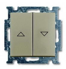 Выключатель жалюзи без фиксации, шампань, ABB 2026/4 UC-93-507 Basic 55