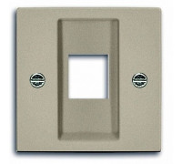 Накладка для компьютерной розетки, шампань, ABB 2561-93-507 Basic 55