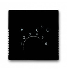 Накладка для терморегулятора теплого пола, черный шато, ABB 1795-95-507 Basic 55
