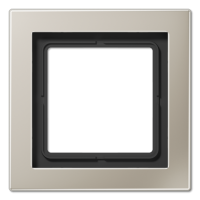 Рамка 1 пост, нержавеющая сталь, Jung LS Design (металл) ESD2981