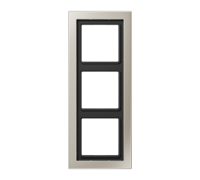 Рамка 3 поста, нержавеющая сталь, Jung LS Design (металл) ESD2983