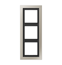 Рамка 3 поста, нержавеющая сталь, Jung LS Design (металл) ESD2983