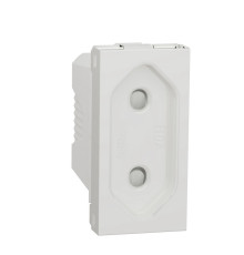 Розетка без заземления, белый, 1 модуль, Unica New Schneider NU303118