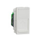 Розетка компьютерная RJ45, 5 UTP, белый, 1 модуль, Unica New Schneider NU341018