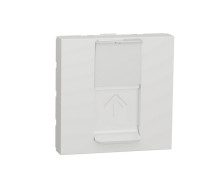 Розетка компьютерная RJ45, 5 UTP, белый, 2 модуля, Unica New Schneider NU341118