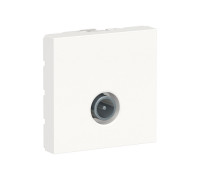 Розетка TV одинарная, белый, 2 модуля, Unica New Schneider NU346218