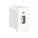 Розетка USB для зарядки, белый, 1 модуль, Unica New Schneider NU342818