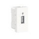 Розетка USB для передачи данных, белый, 1 модуль, Unica New Schneider NU342918