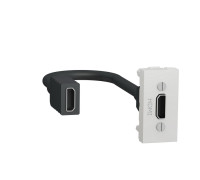 Розетка HDMI, белый, 1 модуль, Unica New Schneider NU343018