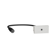 Розетка Minijack, белый, 1 модуль, Unica New Schneider NU343318