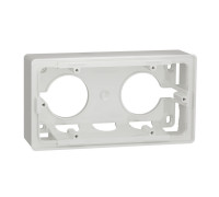 Коробка для открытой установки 2-поста, белый, Unica New Schneider NU800418