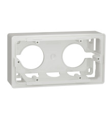 Коробка для открытой установки 2-поста, белый, Unica New Schneider NU800418