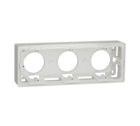 Коробка для открытой установки 3-поста, белый, Unica New Schneider NU800618