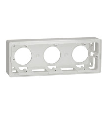 Коробка для открытой установки 3-поста, белый, Unica New Schneider NU800618