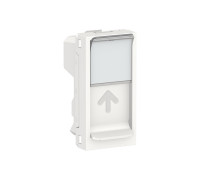 Центральная плата RJ45 Keystone / Systimax, белый, 1 модуль, Unica New Schneider NU946018