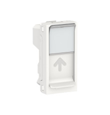Центральная плата RJ45 Keystone / Systimax, белый, 1 модуль, Unica New Schneider NU946018
