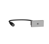 Розетка Minijack, алюминий, 1 модуль, Unica New Schneider NU343330