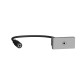 Розетка Minijack, алюминий, 1 модуль, Unica New Schneider NU343330