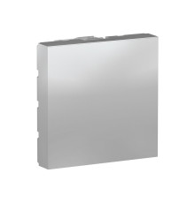 Заглушка 45х45 , алюминий, 2 модуля, Unica New Schneider NU986630