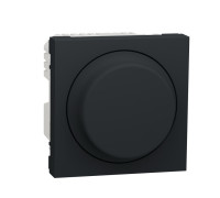 Диммер для LED ламп , антрацит, 2 модуля, Unica New Schneider NU351454