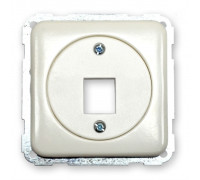 Корпус для одного разъема RJ-12/RJ-45 Keystone, белый, Polo Regina 13008404