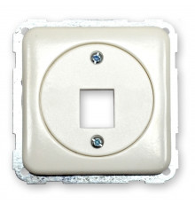 Корпус для одного разъема RJ-12/RJ-45 Keystone, белый, Polo Regina 13008404