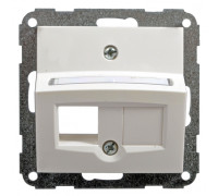 Корпус для двух разъемов RJ-12/RJ-45 Keystone, белый, Polo Fiorena 22029902