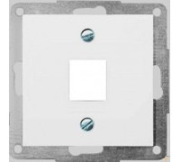 Корпус для одного разъема RJ-12/RJ-45 Keystone, белый, Polo Fiorena 22007802
