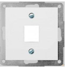 Корпус для одного разъема RJ-12/RJ-45 Keystone, белый, Polo Fiorena 22007802