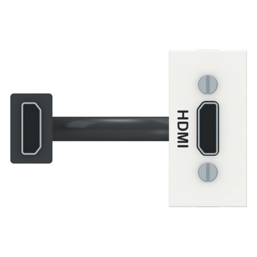 Розетка HDMI, белый, 1 модуль, Unica New Schneider NU343018