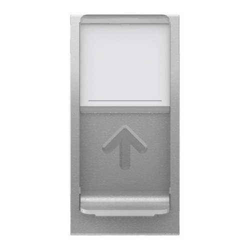 Розетка компьютерная RJ45, 5 UTP, алюминий, 1 модуль, Unica New Schneider NU341030