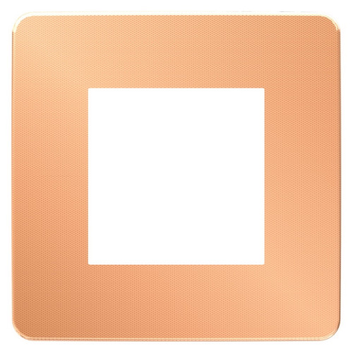 Рамка 1-постовая, медь / антрацит, Unica New Schneider NU280258