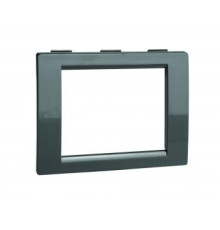 Рамка на 2 модуля для колонн ДКС, черный, F00011B Barva