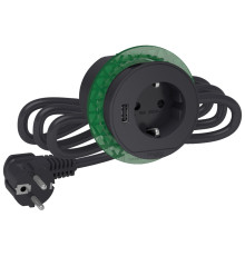 Розетка в стол 220в с USB тип А, антрацит, INS44005 Schneider Electric