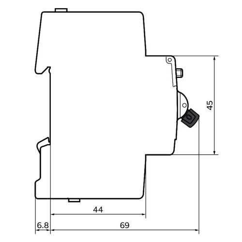 Дифавтомат 32А, 30мА, уставка С, ABB DSH201 C32 AC30