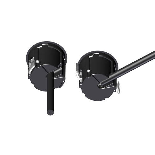 Врезная розетка 220В, черный, EVOline One