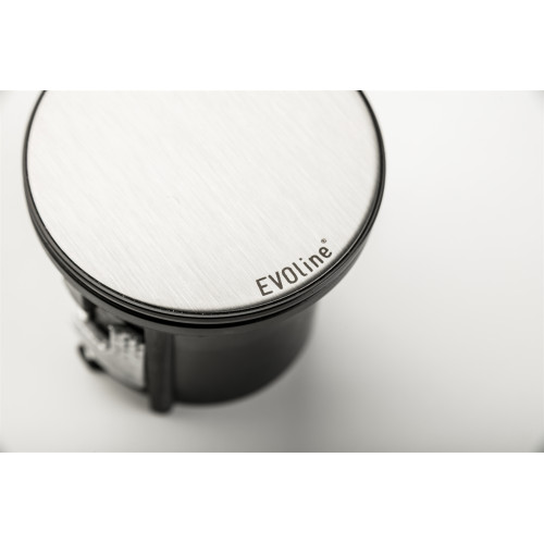 Врезная розетка 220В, черный, EVOline One