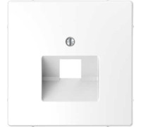 Накладка компьютерной розетки RJ45, одинарная, белый лотос, Merten MTN4521-6035