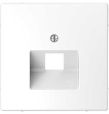 Накладка компьютерной розетки RJ45, одинарная, белый лотос, Merten MTN4521-6035