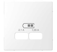 Накладка USB розетки, белый лотос, Merten MTN4367-6035