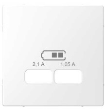 Накладка USB розетки, белый лотос, Merten MTN4367-6035