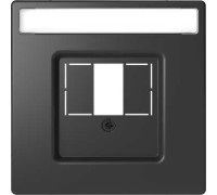 Накладка HDMI или аудио розетки, антрацит, Merten MTN4250-6034