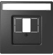 Накладка HDMI или аудио розетки, антрацит, Merten MTN4250-6034